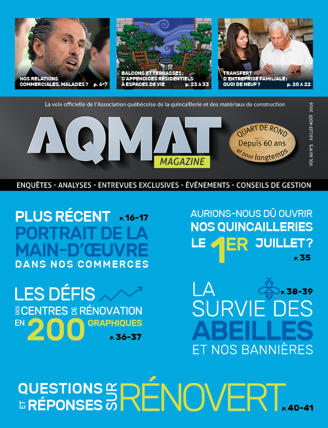 MAGAZINE AQMAT Juillet-Août 2016