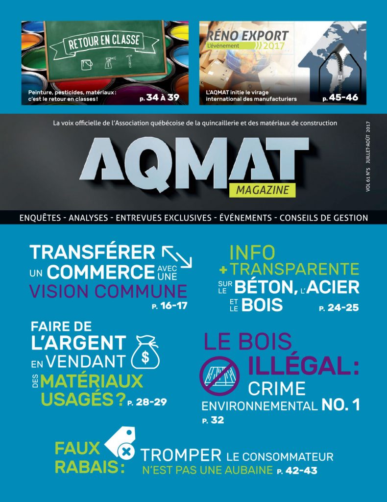 AQMAT Magazine - Juillet-août 2017 cover