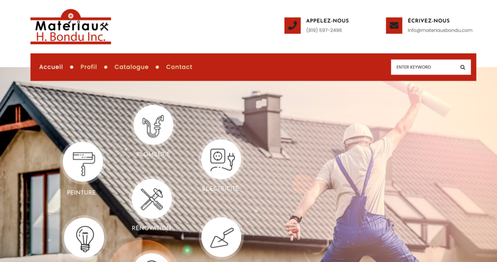 Matériaux H. Bondu à NotreDamedePontmain maintenant avec Castle